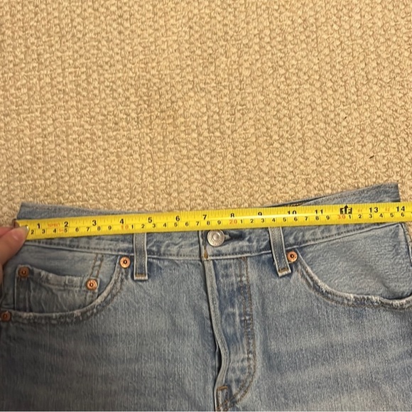 Light Wash Levi’s Cutoffs - Picture 3 of 8